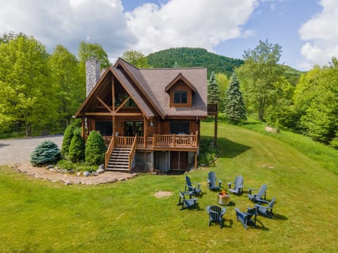 Beautifully constructed log cabin nestled on nearly 5 acres overlooking Snowshoe's Western Territory.
