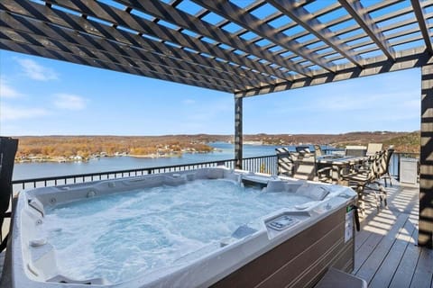The eight person hot tub will be the favorite spot for your crew!