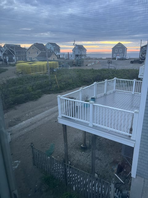 sunrise view out the master bedroom 