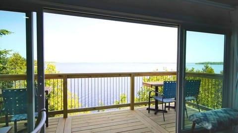 Enjoy the spectacular view of Lake Champlain as you sit comfortably on your sofa with your beverage of choice :)