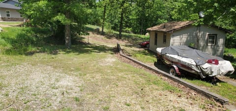 Gravel Driveway to cabin parking