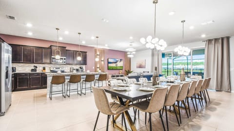 Elegant open-layout with gourmet kitchen, designer dining, and stylish lounge area.