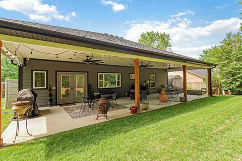 Great patio for chilling and grilling with your group.