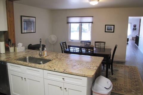Open kitchen and dining room 