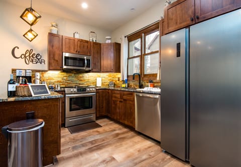 The kitchen is equipped with everything you need to cook during your stay
