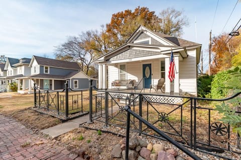 Through the gate and up the steps into your home away from home.