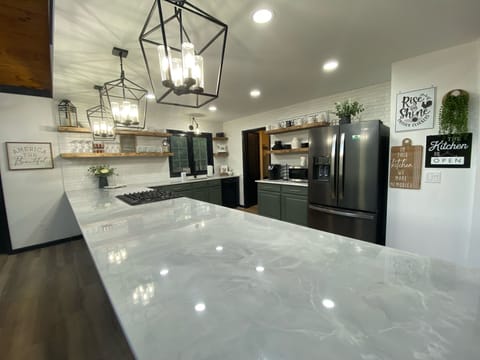 Super clean and stocked kitchen