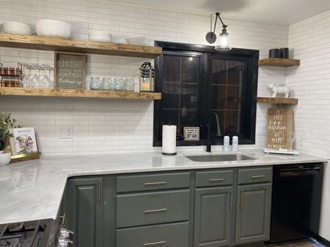 Super clean and stocked kitchen