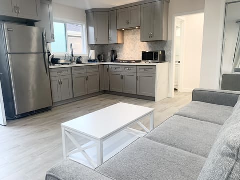 Full kitchen with lots of amenities.

