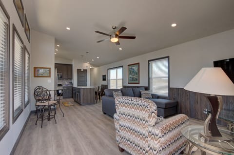 Wide open concept living room and kitchen