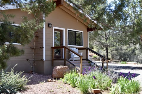 Our Cozy Casita with private parking on the left.



