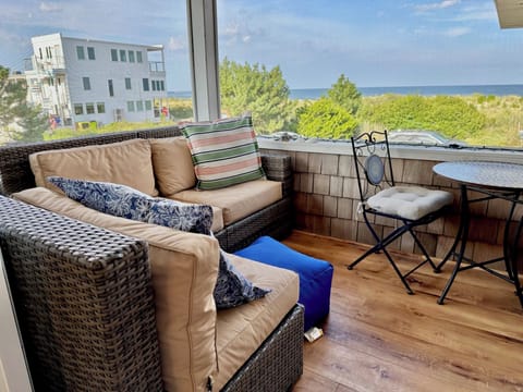 View from screened in porch & living room!