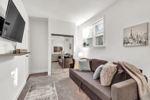 A nice comfy space to watch your favorite shows or just relax.