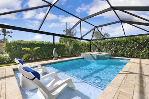 Custom Heated Pool and Spa with Lounge Chairs 