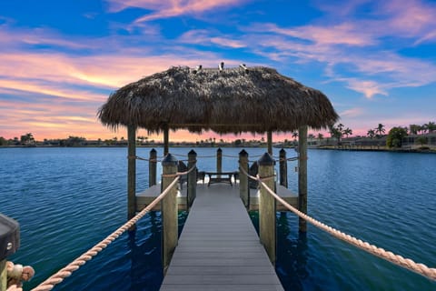 Watch the beautiful sunrise and sunsets daily from the private dock.