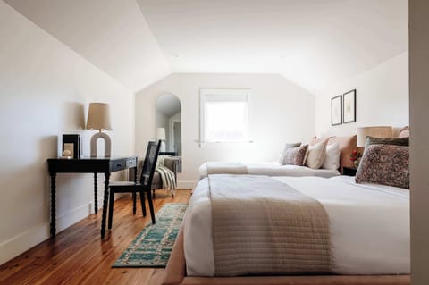 Third Floor | Bedroom 6 | 2 Queen Beds | Shared Full Bath