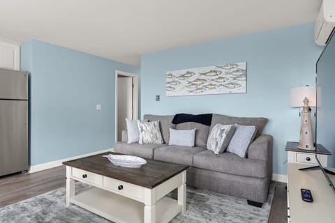 Fully equipped open kitchen and living room (with sleeper sofa), strong WiFi and smart TV