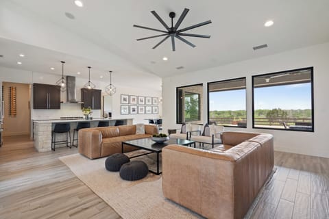 Living room with tons of natural light