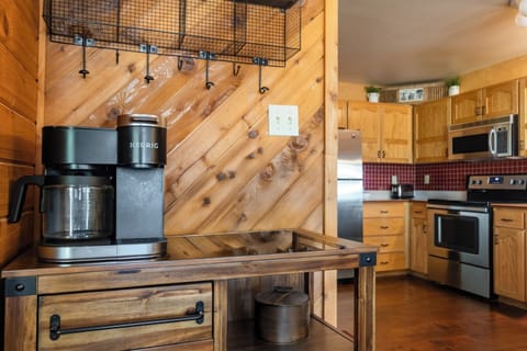 No worries about too many cooks in the kitchen in the mornings, make your coffee at our coffee bar!