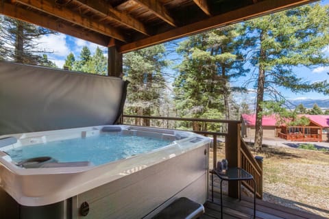 Soak your troubles (or sore muscles) away in the hot tub - located on the lower deck