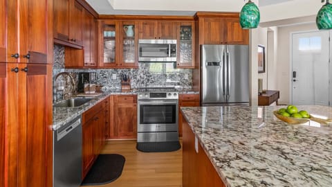 Pili Mai Resort at Poipu #13K - Kitchen & Entry - Parrish Kauai