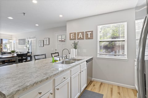 Huge countertop space perfect for meal preparations