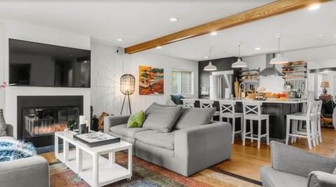 Open floor plan with plenty of natural light.