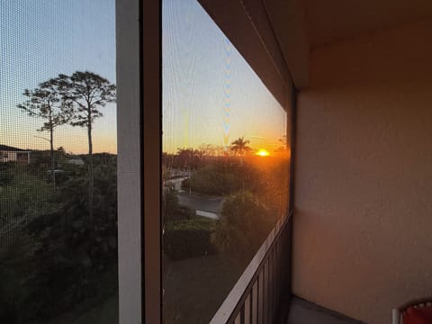 Sunset View from the screened in Patio/Balcony