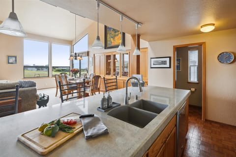 Enjoy beautiful golf course views from the kitchen.