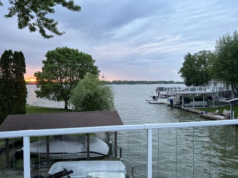 Wake up each morning to these dock views.