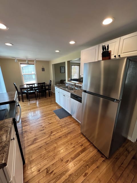 Kitchen and dining area