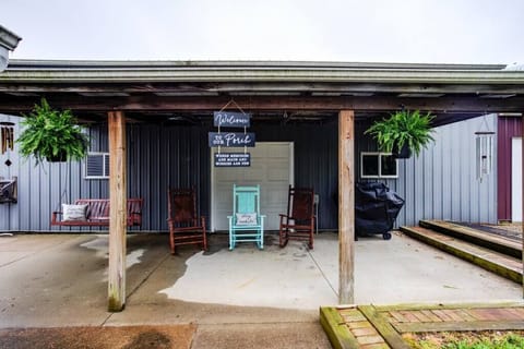 Swing, rockers and gas grill