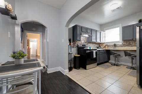 Dining and kitchen area