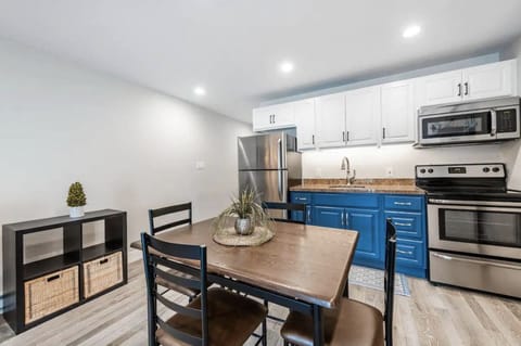 Kitchen with dining table to seat 4