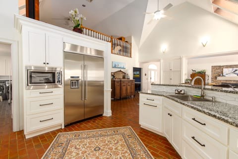 Kitchen opens to main living area.