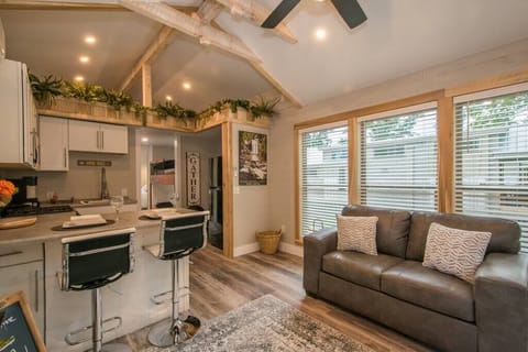 kitchen and living view