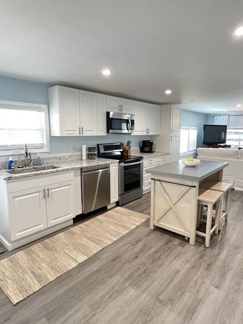 Updated kitchen with new appliances