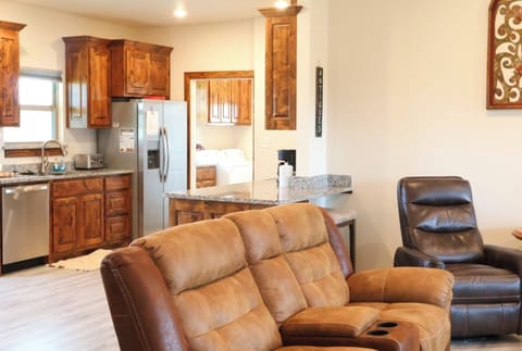 Living room - opens up into kitchen and dining