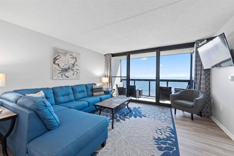 There is plenty of seating for the whole family to enjoy a little quality time on the cozy sofa.