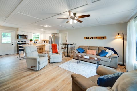 Second view of open-concept living /kitchen 