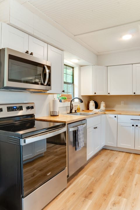 Brand new stainless steel appliances