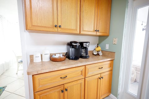 Full coffee bar with all the amenities of home
