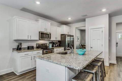 Plenty of counter space for meal preparation