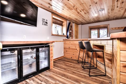 Beer and wine fridge for easy cocktail storage