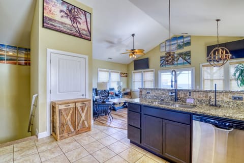 Open Living/Dining/Kitchen Area