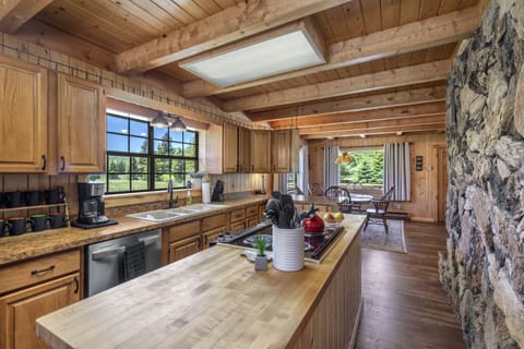 Fully stocked kitchen