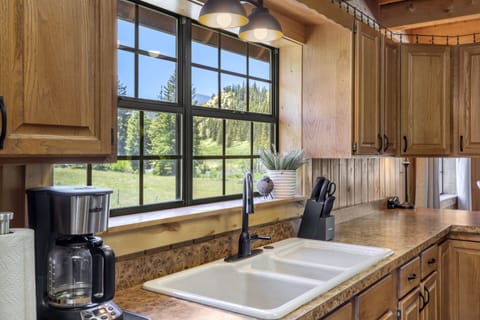 River view from kitchen sink