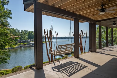 A perfect view with a swing