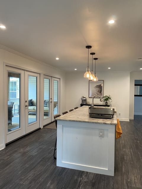 Views from the kitchen sofa