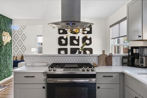 Experience culinary convenience in our fully equipped kitchen.